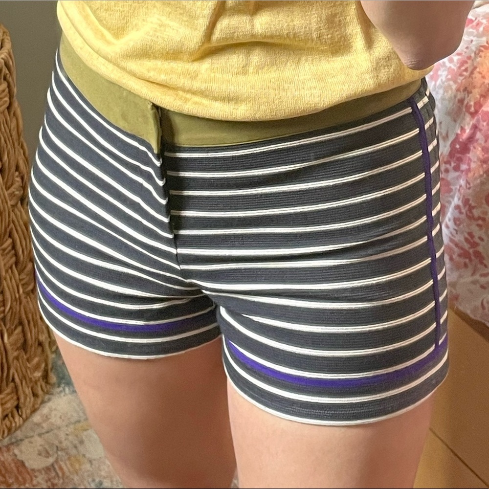 Mid rise Club Monaco striped shorts
